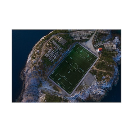 Bingo Z 'The Furthest Football Field' Canvas Art, 12x19